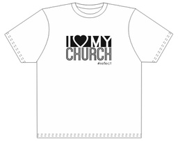 iLove T-Shirt White &amp; Black Print